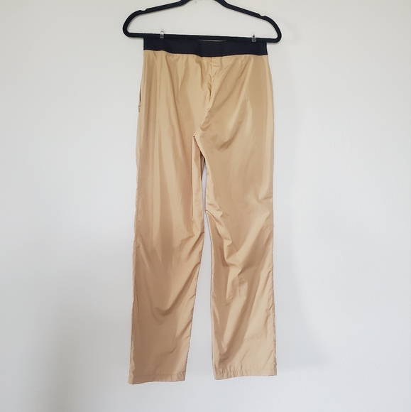 AKRIS Women's Casual Trousers Tan with Black Waist Size 6 - Picture 3 of 11